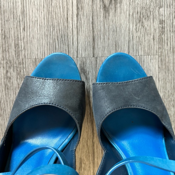 Maria Sharapova by Cole Haan Blue Platform Sandals | 8 - Picture 3 of 10